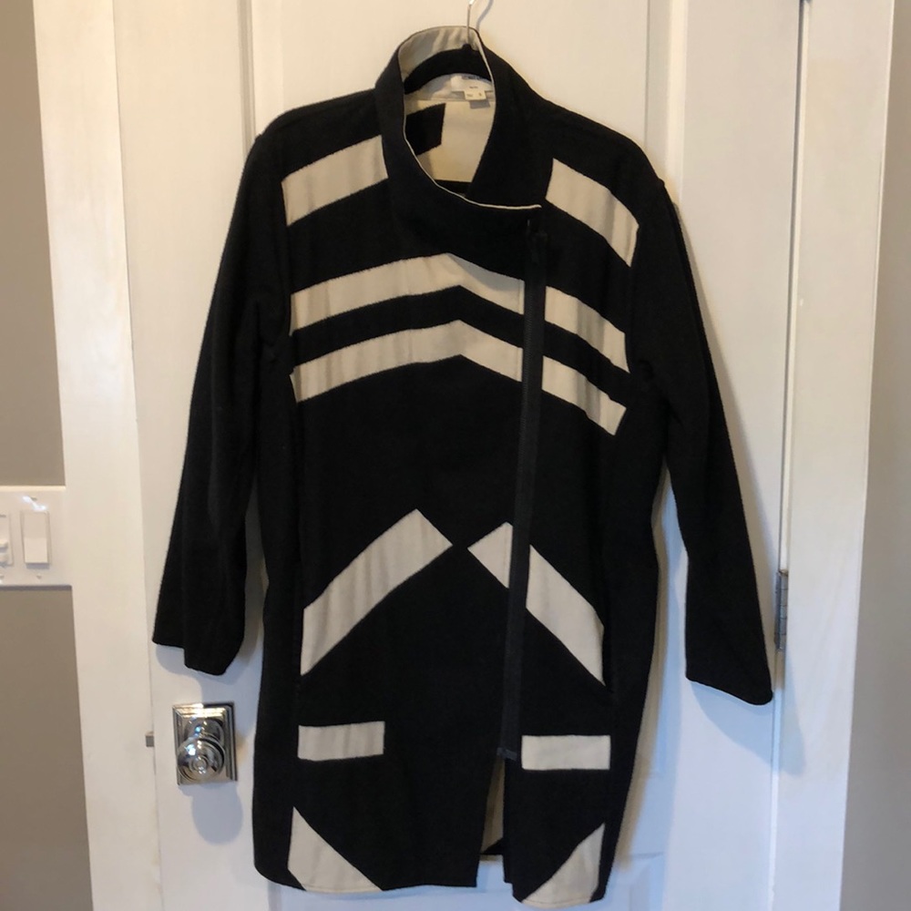 EUC Helmut Lang asymmetrical zip jacket